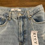 Grey Bandit  Jeans Women’s 7 27 Straight Leg Distressed Ripped Blue New NWT Photo 2