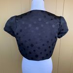 Xhilaration women M fully lined cropped one hook jacket with dots & cap sleeve Photo 7