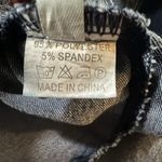 Off‎ Shoulder Large Denim Jean Top Frayed Hem Button Up Stretch Blue Y2K Photo 3