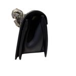 Badgley Mischka  Navy Quilted Studded Crossbody Bag Pearls Chain Strap Photo 4