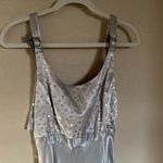 American Vintage VINTAGE 90s Paillette Sequin Satin Slinky Formal Prom Gown Sz 0 NEW Silver Photo 1