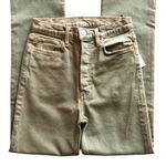 RE/DONE NWT 90’s High Rise Loose Fit Button Fly Jeans Washed Sage Green Size 25 Photo 4