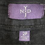 NYDJ Petite Rhinestone Pocket Straight Leg Slimming Jeans Black 2P Photo 7