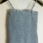 Love Tree Smocked denim Ruched ruffle Cami dress size Small Small Photo 4