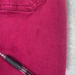 Judy Blue  Jeans Women Sz 29 Red Garment Dyed Drawstring High Waist Tapered Denim Photo 5