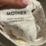 Mother High Waisted Looker Ankle Fray Jeans in Stayin’ Alive White Photo 9