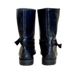 Madewell The Biker Black Leather Slip-On Moto Combat Biker Ankle Boots Photo 5