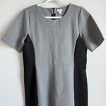 J.Crew  Women’s Sheath Color block Dress Sz 14 Gray Black Knee Length Stretch NWT Photo 6