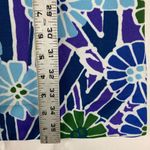 Vintage Floral Mini Dress size small medium Blue Green Puff sleeve 70s Photo 10