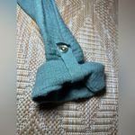 Loft  Women's Textured Stitch Henley Green Sweater,VNeck,Size M,Great Condition Photo 5