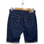 Levi's 515 Classic Bermuda Womens Long Cuffed Shorts Dark Blue 8 Photo 4