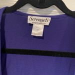 Serengeti Size 1X Blue Short Sleeve Open Front Cardigan Swim Top Coverup Photo 1