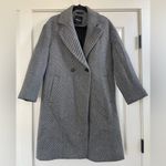 Madewell Women’s Averdon Coat in Herringbone Black White Insuluxe Fabric Size XS Photo 4