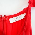 ASTR The Label | Rosaria Off the Shoulder Mini Sundress Dress in Red Size Small Photo 5