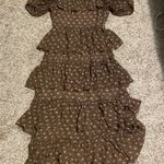 Storia Brown Foral Maxi Dress  Photo 0