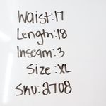 American Giant Women's Linen Short Size XL Made In USA Black Photo 5