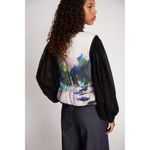 💕MUNTHE💕 Sahla Outerwear Quilter Vest ~ Floral Print/Nature Scene 36 NWT White Size undefined Photo 5