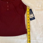 Marika Maroon Crop Tank Top Photo 4