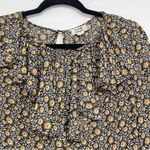 Molly Bracken ModCloth  Sunflower Print Ruffled Blouse Womens S Floral Romantic Photo 2