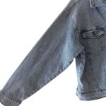 Melrose and Market Denim Jean Jacket Womens Light Blue Button Closure SZ M Photo 4