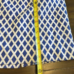 Vintage Constance Sanders Diamond Printed Pencil Skirt High Waisted Geometric 2 Blue Photo 5