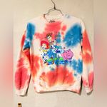 Disney  Toy Story Tie Dye Pull Over Sweatshirt Pink Blue White XS Photo 2