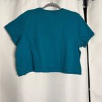 Love & Lazy Days Teal Blue Yellowstone Park Graphic Cropped TShirt Size L Photo 2