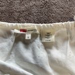 Levi's LEVI’S Ivory Sleeveless Lace Eyelet Tiered Sun Dress Summer Women’s Sz S EUC Photo 5