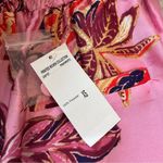 Magaschoni  Pink Floral Satin Pants NEW Photo 5