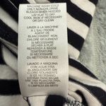 Michael Kors Top Womens XL Black White Stripe Nautical Preppy Long Sleeve Ruched Photo 9