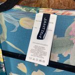 Jantzen NWOT  Teal Blue Isn't It Romantic Floral Kimono Swim Cover-Up Women Small Photo 4