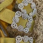 Cape Robbin  Olive Green Embellished Heels in Size 7.5 Photo 3