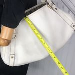 Gucci Abbey D Ring White Leather Shoulder Bag Tote Vintage Authentic Dust Bag Photo 8