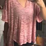 Free People Pink Top With Cut Out  Photo 0