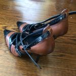 Tory Burch Women’s Judith Honey Brown and Black Size 9M Stiletto Heels Photo 13