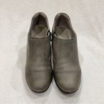 Ecco  Gray Leather Ankle Heel Bootie EU39 Photo 2