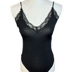 ZARA black lace trim bodysuit Photo 0