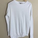 Athleta off white crew neck sweater Photo 2