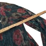 Soft Surroundings  Hunter Green Metallic Floral Blouse NWT Women’s M Photo 5