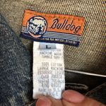Vintageā Bulldog Denim Trucker Jacket Blue Size L Photo 2