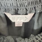 Nanette Lepore Black Off Shoulder Lined Lace Sleeve Lightweight Blouse Size XL Photo 4
