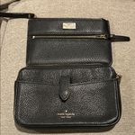 Kate Spade  2 Black Pebbled Leather Clutch and Black Pebbled Wristlet w COA’s Photo 0