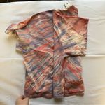 Daydreamer Tie Dye T Shirt Women’s L Crop Top Boxy Oversized Tee Kandi Stripe Photo 3