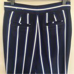 Ann Taylor Women’s  Factory Striped High Rise Wide Leg Pants Size 2‎ Blue & White Photo 10