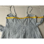 Reformation  Women’s Angela Wrap Mini Dress 100% Linen Stripped Size S Small Photo 4