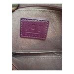 Joy Susan Chloe Purple vegan Leather Wristlet Clutch multi zip pockets wallet Photo 8