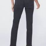 Paige Sarah Slim High Rise Straight Leg Jeans in Black Willow Wash Size 25 Photo 1