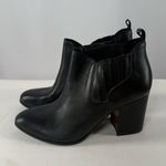 Kelsi Dagger  Leather Pull On Heeled Bootie in Black Size 9.5 Photo 1