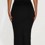 Naked Wardrobe  Black Body Con Sculpting Shaping Double Lined Maxi Dress Small Photo 0