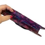 VINTAGE 1980'S PINK & BLUE EEL SKIN BAG Photo 9